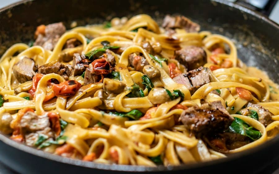 Plato de pasta, fotografía ilustrativa